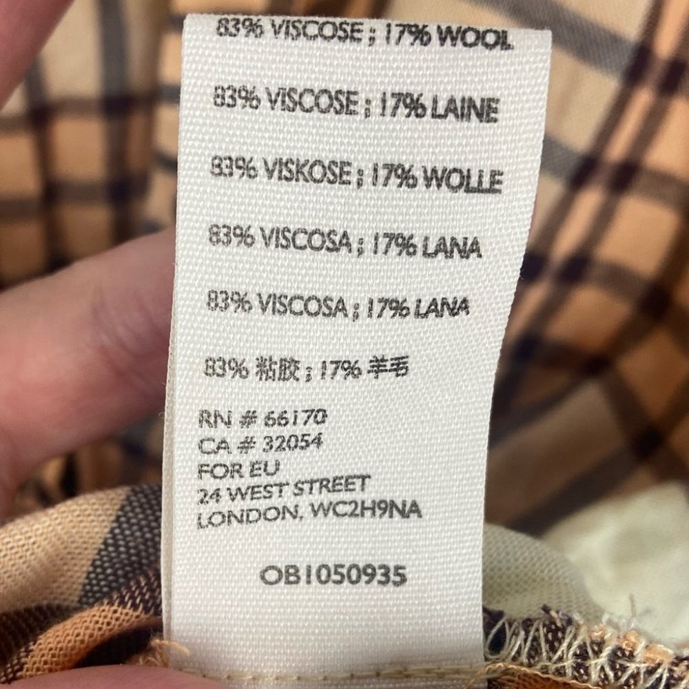 Free People Pacific Dawn Plaid Shirt Drawstring Size Small Brown Boho Top Button - Picture 9 of 11